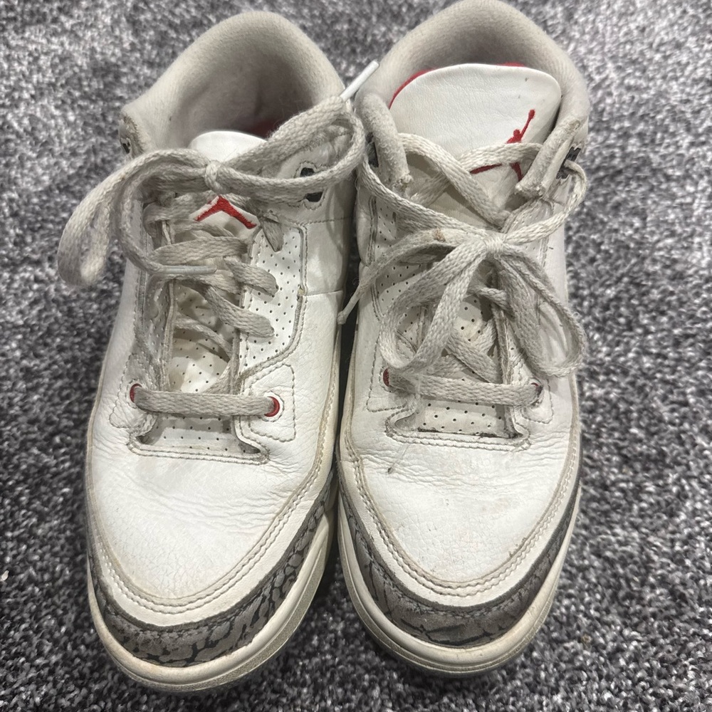 Nike Air Jordan 3 Retro White Cement Reimagined PS Kids Size 2Y DM0966-100